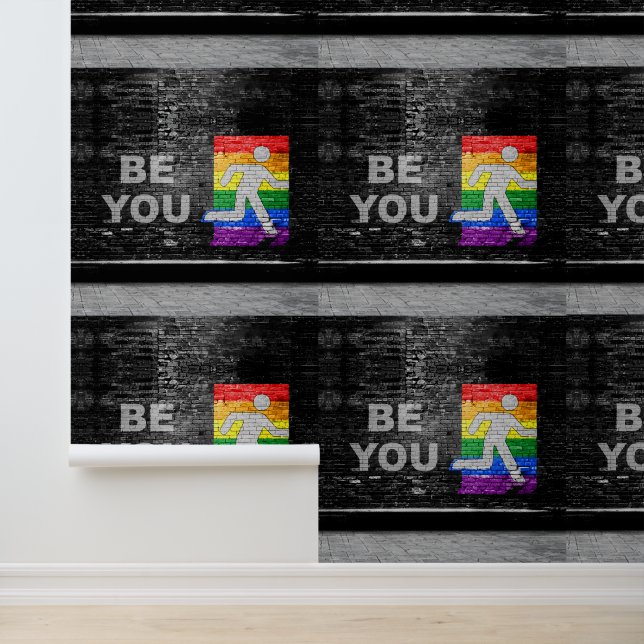 SlipperyJoe's rainbow pride colors panel urban str Wallpaper (Application)