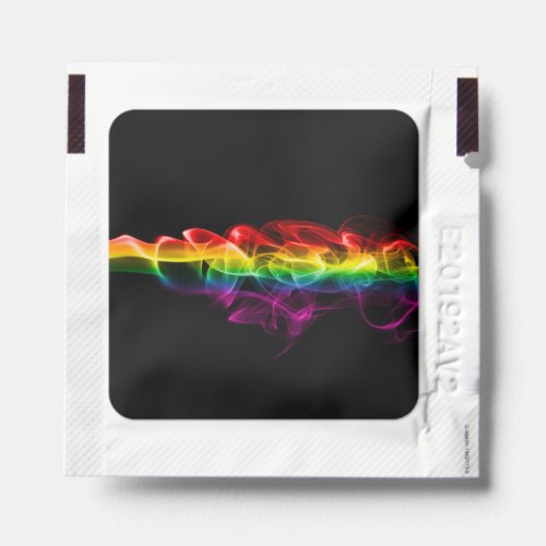 SlipperyJoes Rainbow smoke vapor ripple rainbow c Hand Sanitizer Packet