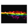 SlipperyJoe's Rainbow smoke vapor ripple rainbow c Photo Print