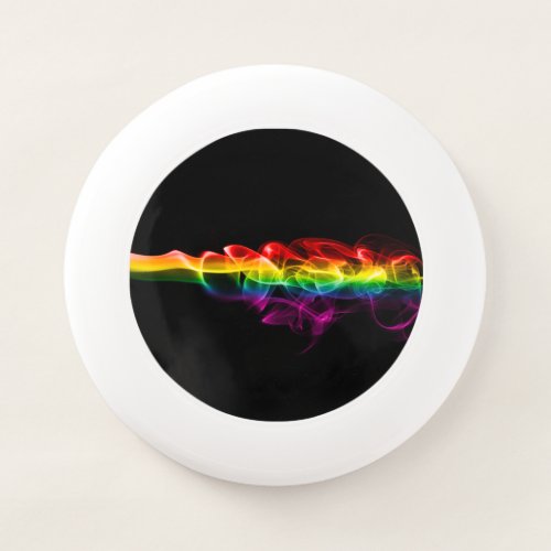 SlipperyJoes Rainbow smoke vapor ripple rainbow c Wham_O Frisbee