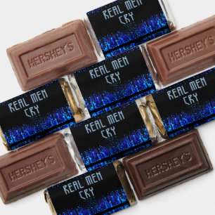 SlipperyJoe's real men cry tears emotions digital Hershey's Miniatures