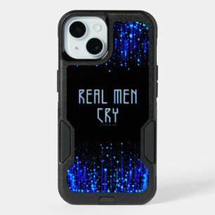 SlipperyJoe's real men cry tears emotions digital iPhone 15 Case