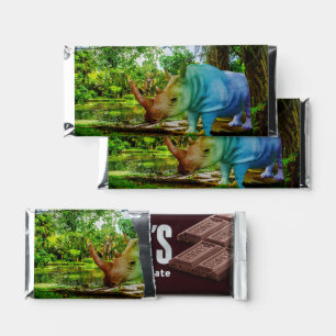 SlipperyJoe's rhinoceros lush tropical setting pri Hershey Bar Favors