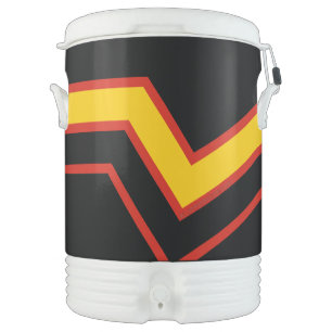 SlipperyJoe's rubber pride flag arrows chevrons st Beverage Cooler