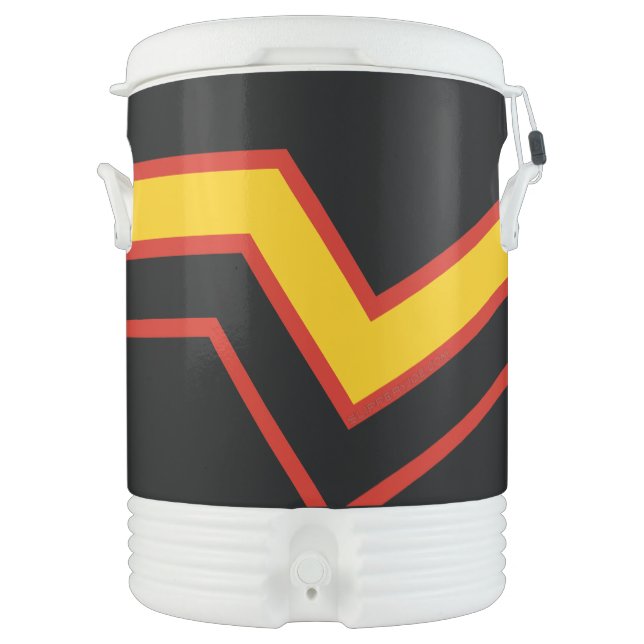 SlipperyJoe's rubber pride flag arrows chevrons st Beverage Cooler (Front)
