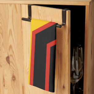 SlipperyJoe's rubber pride flag arrows chevrons st Kitchen Towel