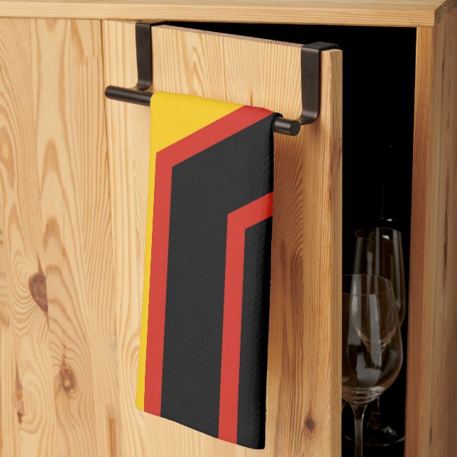 SlipperyJoe's rubber pride flag arrows chevrons st Kitchen Towel (Thirds Fold)