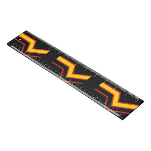 SlipperyJoe's rubber pride flag arrows chevrons st Ruler