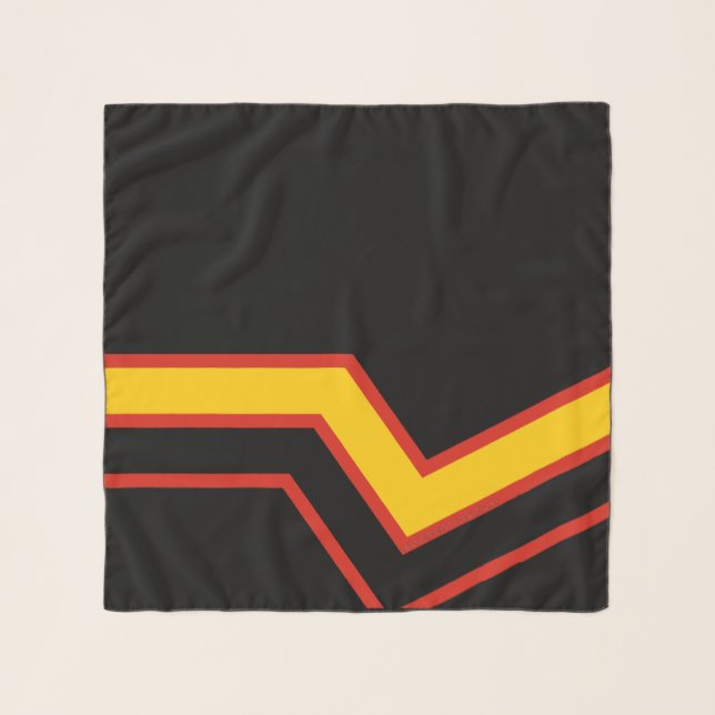 SlipperyJoe's rubber pride flag arrows chevrons st Scarf (Front)