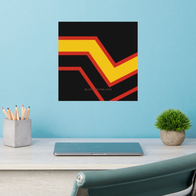 SlipperyJoe's rubber pride flag arrows chevrons st Wall Decal (Home Office 2)