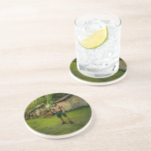 SlipperyJoe's Saint Patrick's Day festive leprecha Coaster