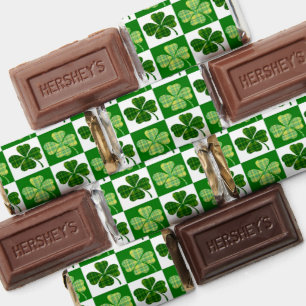 SlipperyJoe's Saint Patrick's Day four leaf clover Hershey's Miniatures