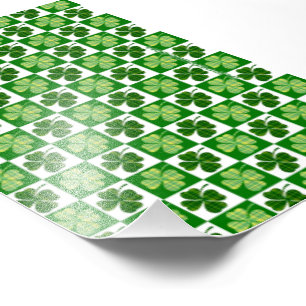 SlipperyJoe's Saint Patrick's Day four leaf clover Photo Print