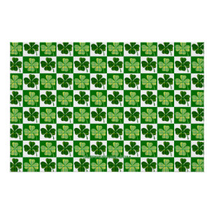 SlipperyJoe's Saint Patrick's Day four leaf clover Poster