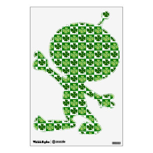 SlipperyJoe's Saint Patrick's Day four leaf clover Wall Decal