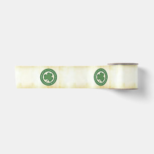 SlipperyJoe's Saint Patrick's Day glossy three lea Satin Ribbon