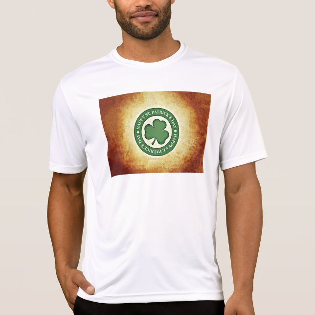 SlipperyJoe's Saint Patrick's Day glossy three lea T-Shirt (Front)