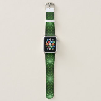 SlipperyJoe's Saint Patrick's Day glowing four lea Apple Watch Band
