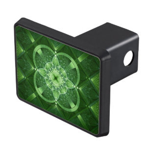 SlipperyJoe's Saint Patrick's Day glowing four lea Hitch Cover