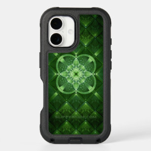 SlipperyJoe's Saint Patrick's Day glowing four lea iPhone 16 Case