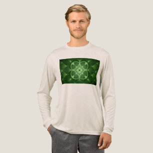 SlipperyJoe's Saint Patrick's Day glowing four lea Tri-Blend Shirt