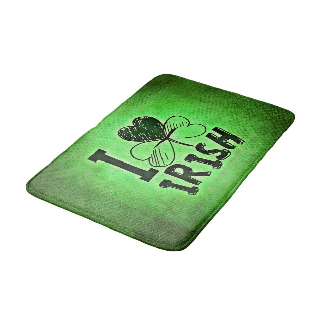 SlipperyJoe's Saint Patrick's Day holiday Irish pr Bath Mat (Angled)