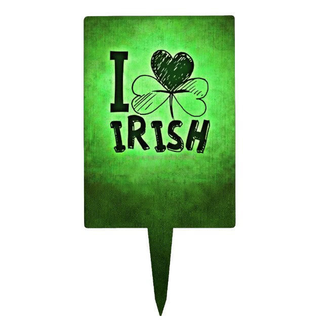 SlipperyJoe's Saint Patrick's Day holiday Irish pr Cake Topper (Front)