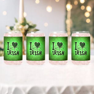 SlipperyJoe's Saint Patrick's Day holiday Irish pr Can Glass