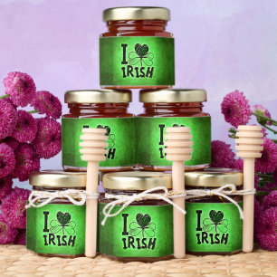 SlipperyJoe's Saint Patrick's Day holiday Irish pr Honey Jar Favors