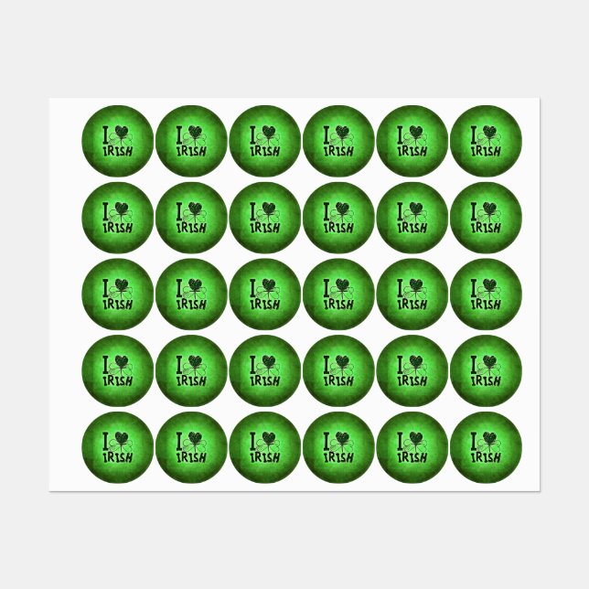 SlipperyJoe's Saint Patrick's Day holiday Irish pr Labels (Sheet)