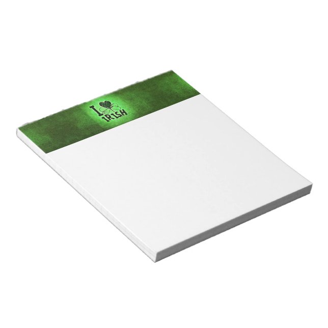 SlipperyJoe's Saint Patrick's Day holiday Irish pr Notepad (Angled)
