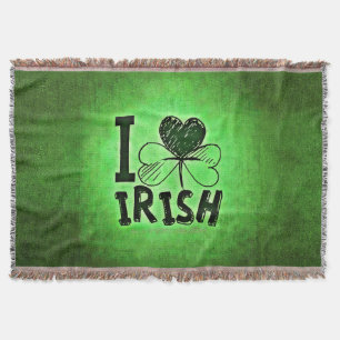 SlipperyJoe's Saint Patrick's Day holiday Irish pr Throw Blanket