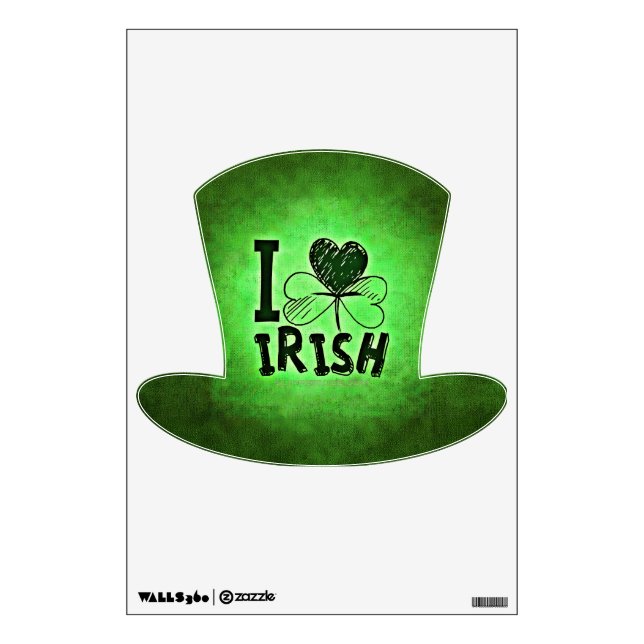 SlipperyJoe's Saint Patrick's Day holiday Irish pr Wall Decal (Front)