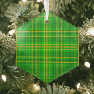 SlipperyJoe's Saint Patrick's Day Irish-inspired r Glass Ornament