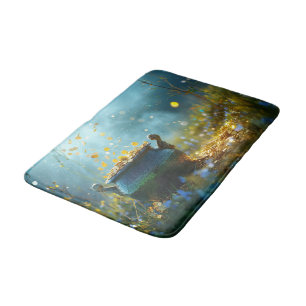 SlipperyJoe's Saint Patrick's Day large ornate pot Bath Mat