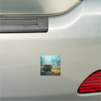 SlipperyJoe's Saint Patrick's Day large ornate pot Car Magnet