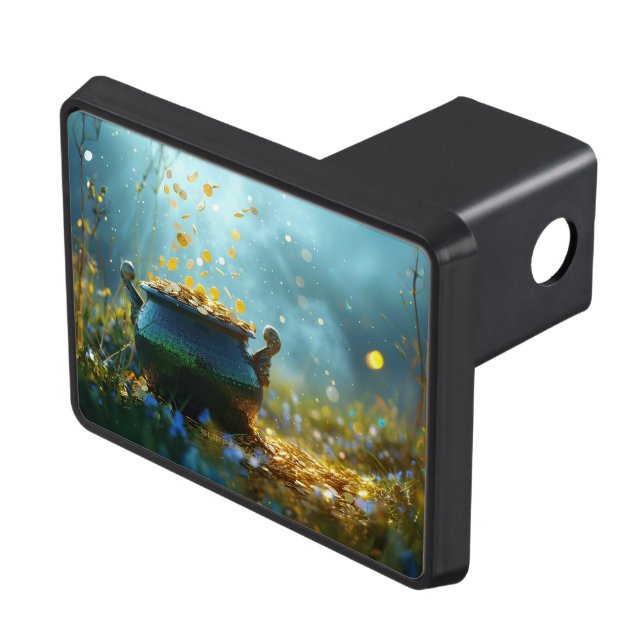 SlipperyJoe's Saint Patrick's Day large ornate pot Hitch Cover (Top Right)