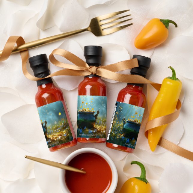 SlipperyJoe's Saint Patrick's Day large ornate pot Hot Sauces (Wedding)