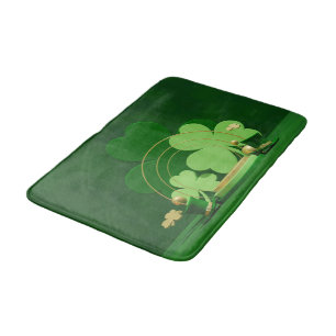 SlipperyJoe's Saint Patrick's Day theme leprechaun Bath Mat