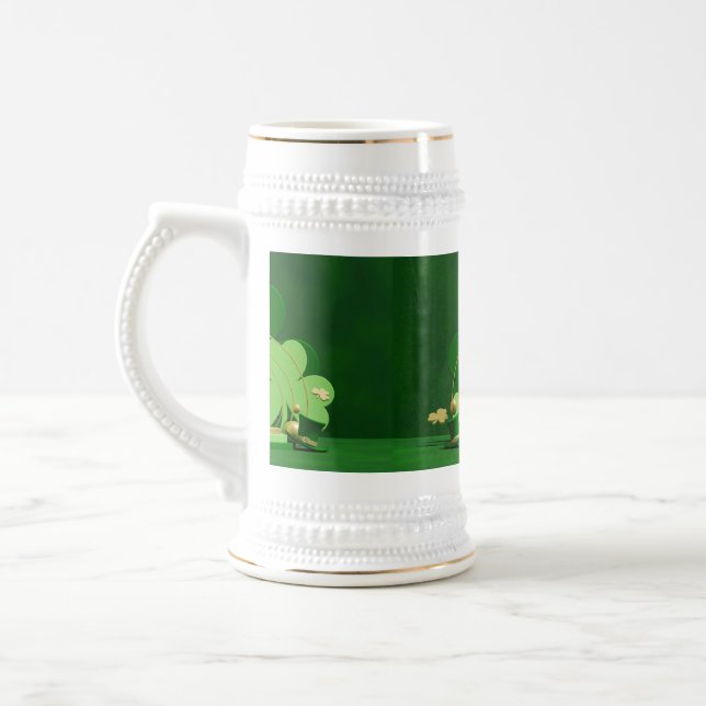 SlipperyJoe's Saint Patrick's Day theme leprechaun Beer Stein (Left)