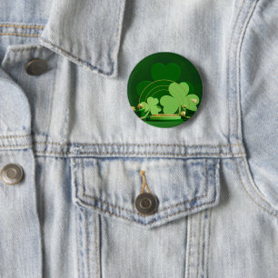 SlipperyJoe's Saint Patrick's Day theme leprechaun Button