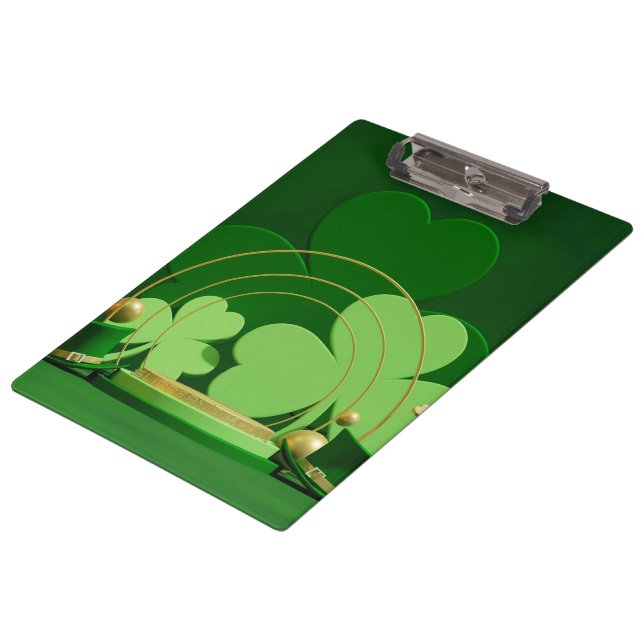 SlipperyJoe's Saint Patrick's Day theme leprechaun Clipboard (Angled)