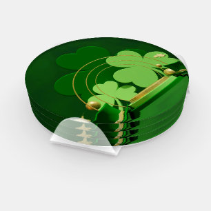 SlipperyJoe's Saint Patrick's Day theme leprechaun Coaster Set