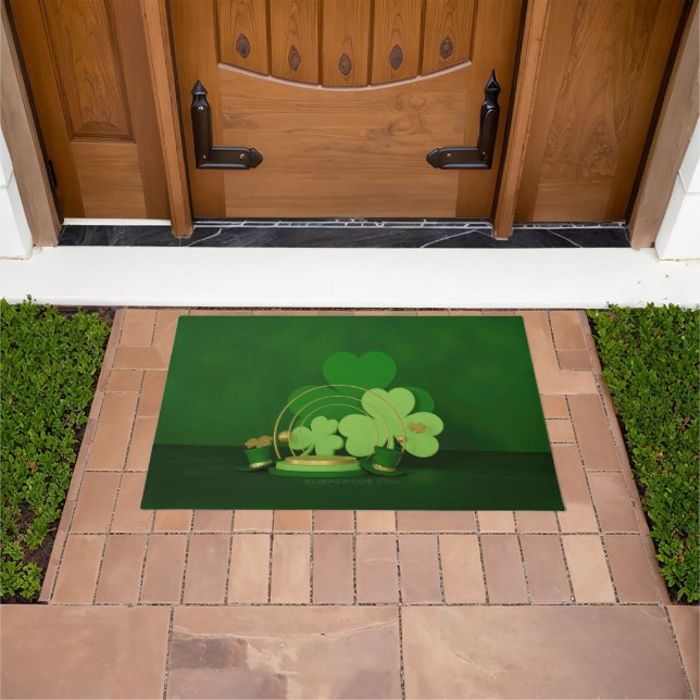 SlipperyJoe's Saint Patrick's Day theme leprechaun Doormat (Outdoor)