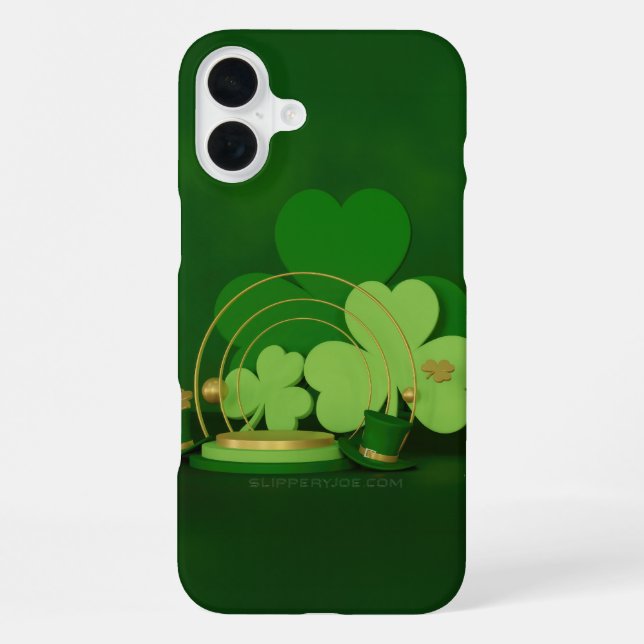 SlipperyJoe's Saint Patrick's Day theme leprechaun iPhone Case (Back)