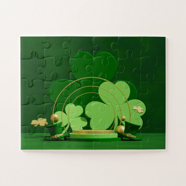 SlipperyJoe's Saint Patrick's Day theme leprechaun Jigsaw Puzzle (Horizontal)
