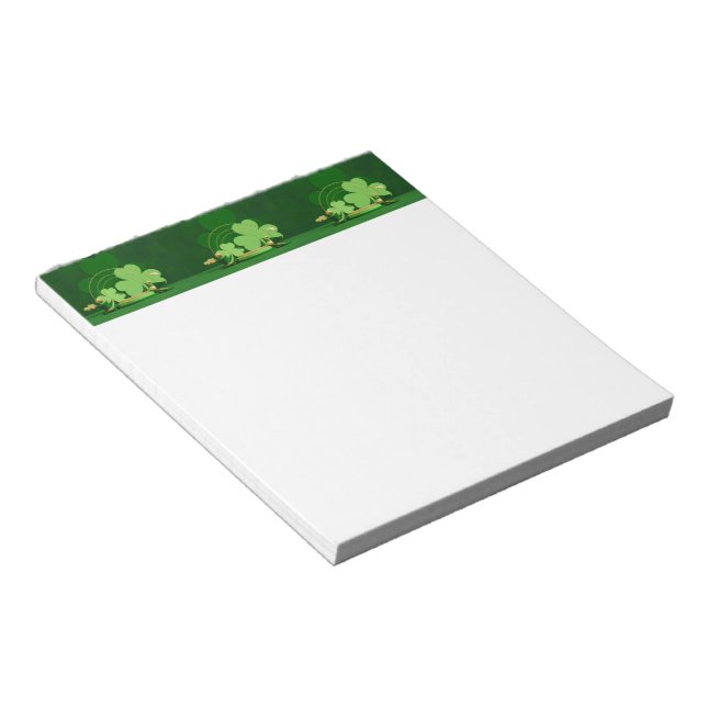 SlipperyJoe's Saint Patrick's Day theme leprechaun Notepad (Angled)
