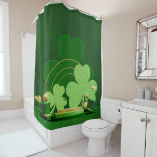 SlipperyJoe's Saint Patrick's Day theme leprechaun Shower Curtain
