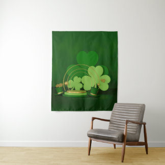 SlipperyJoe's Saint Patrick's Day theme leprechaun Tapestry