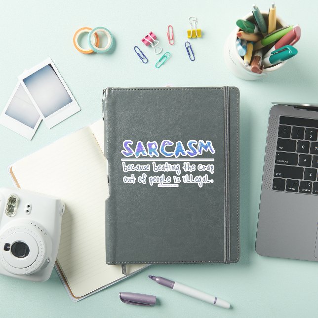 SlipperyJoe's Sarcasm funny slogan saying playful  Sticker (iPad Cover)